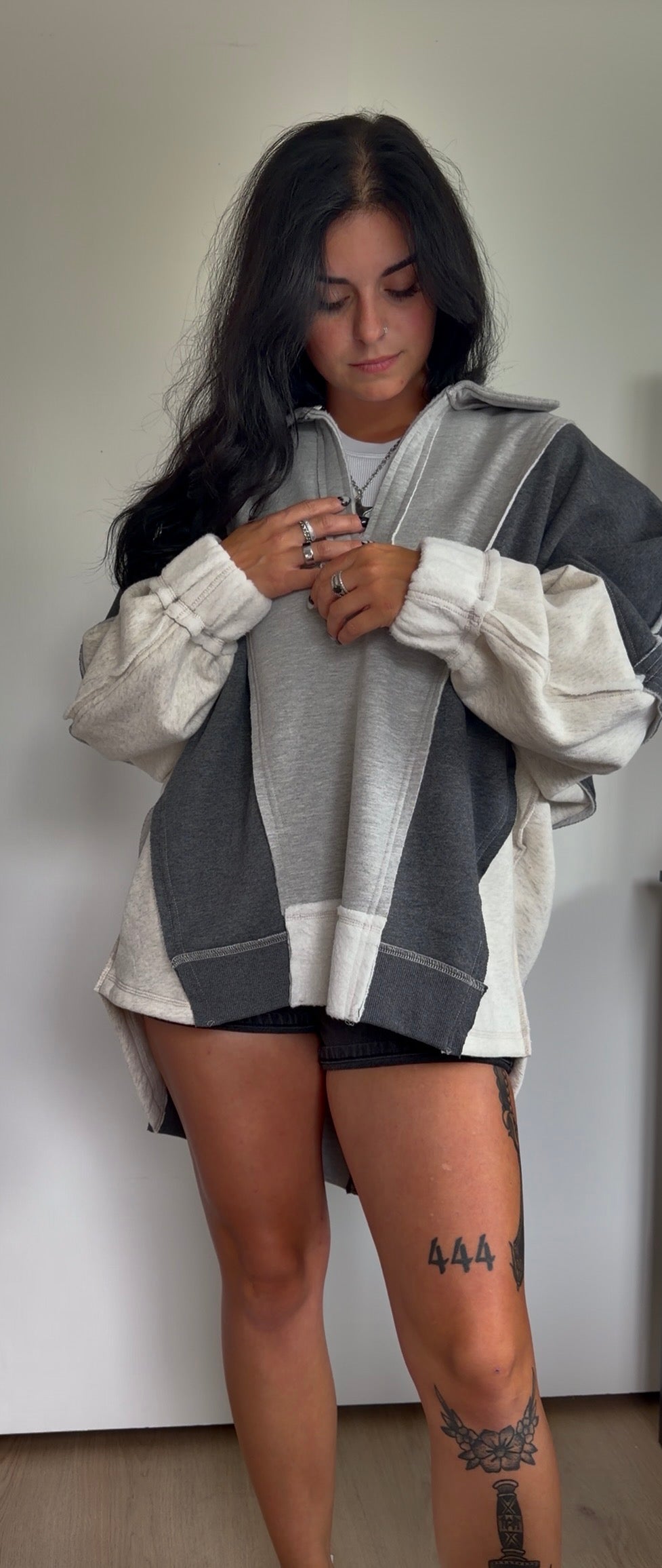 GREY AREA COLORBLOCK HOODIE