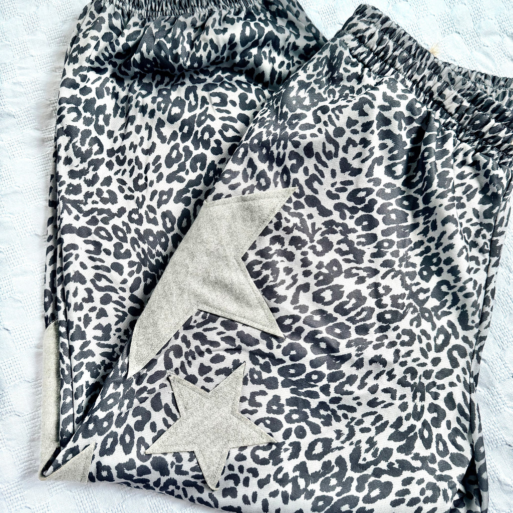 WILD SIDE LEAPARD STAR PANTS