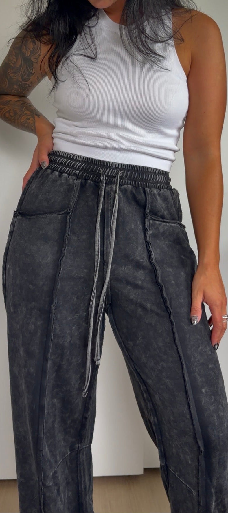 MINERAL WASH MAYHEM PANTS