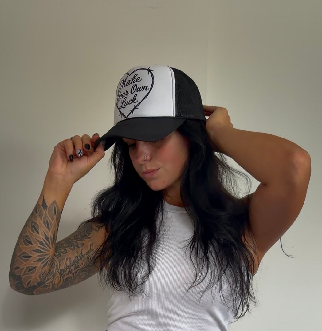 MAKE YOUR OWN LUCK Trucker Hat